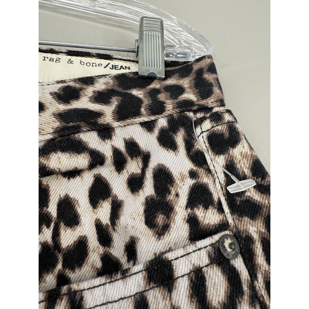 Rag & Bone Boyfriend‎ Jean Women’s 28 (32x30) Snow Leopard Print NWT - Picture 3 of 12